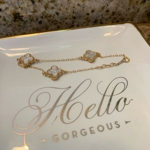 Mother of Pearl Bracelet with gold fill